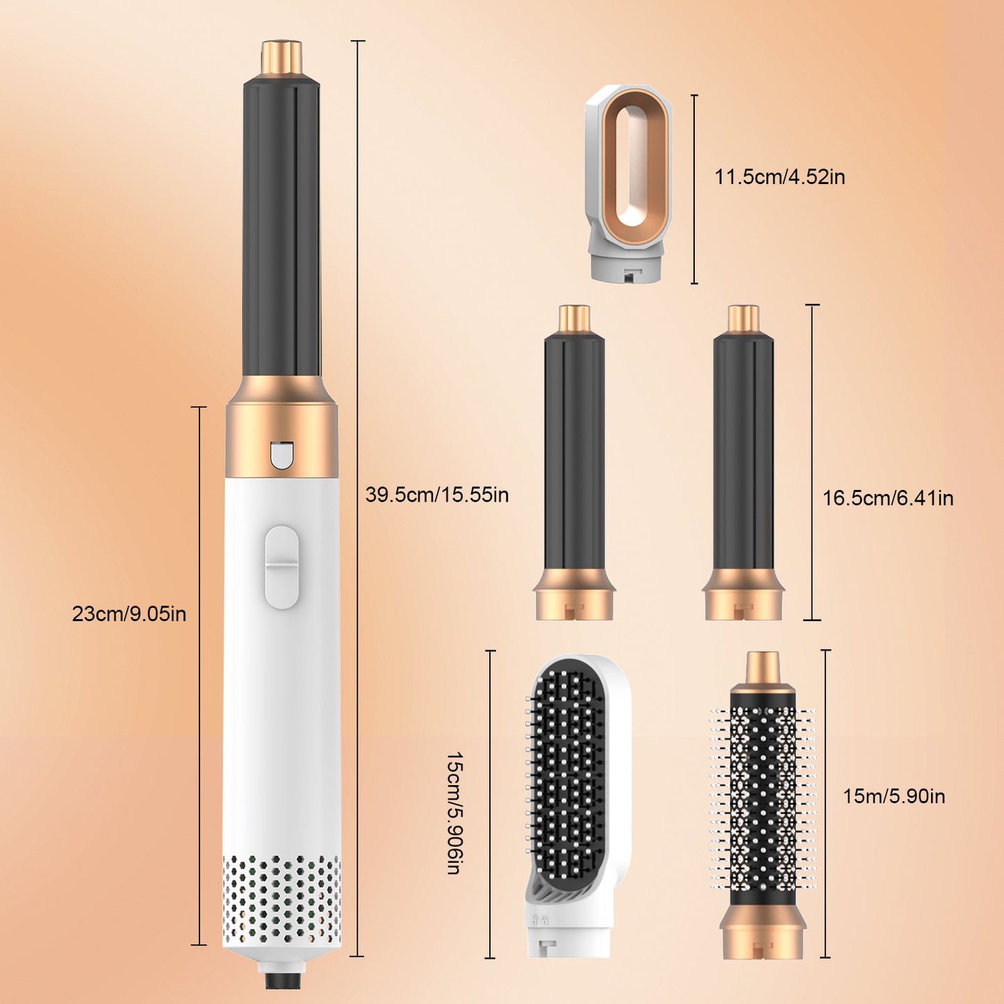 Hair Dryer Brush 5 In 1 Blow Dryer Brush | Yazijico™ 