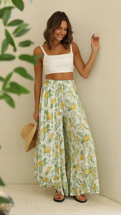 Womens Pants Wide Leg Loose Comfy With Pockets  Yazijico™ 