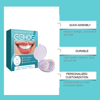 Adjustable Snap On Dentures Temporary Gap Filling   | Yazijico™ 