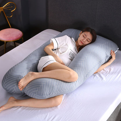 Oreiller en coton en forme de U pour femmes enceintes | Yazijico™