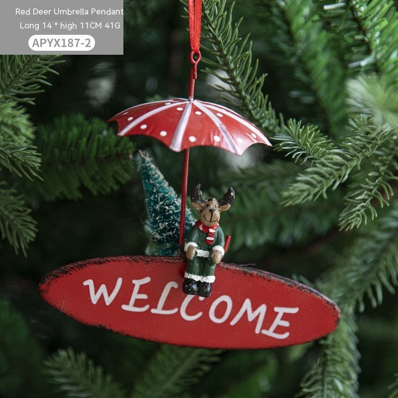 Nordic Iron Christmas Hot Air Balloon Parachute | Yazijico™ 