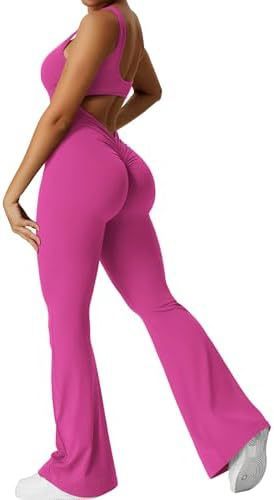 Women Sleeveless Flare Jumpsuits Long Pants | Yazijico™