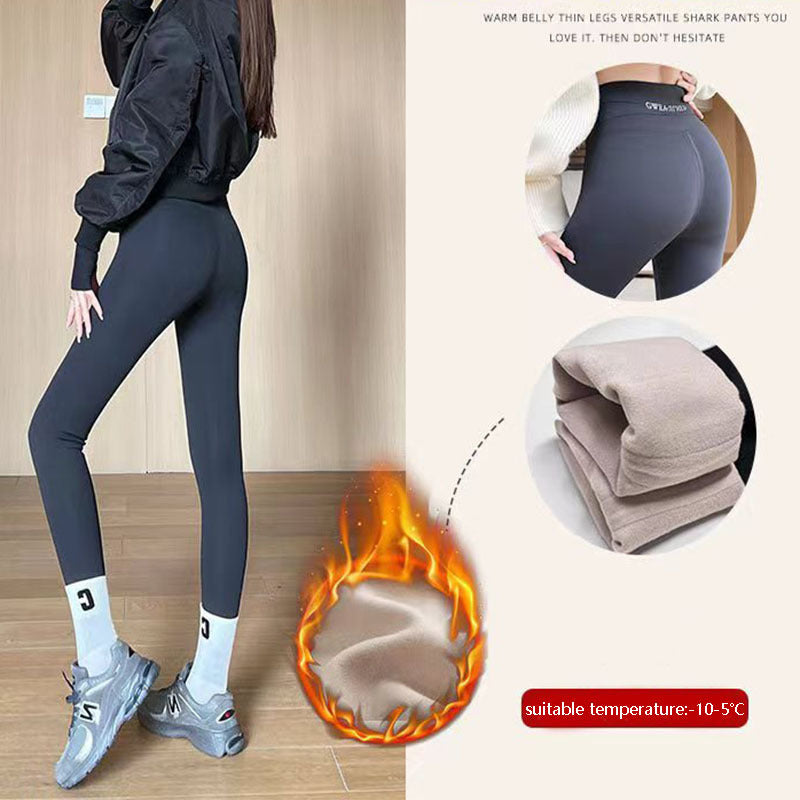 Fleece Thickened Leggings Winter Yoga Pants  Yazijico™ 