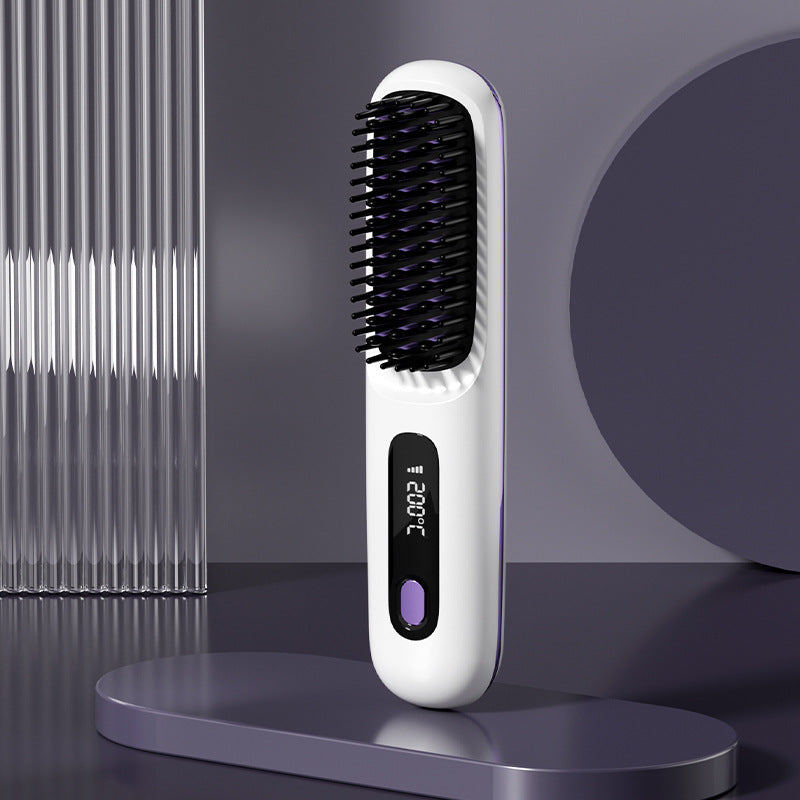 Straight Hair 2 In 1 Comb Wireless Hair Straightener  | Yazijico™ 