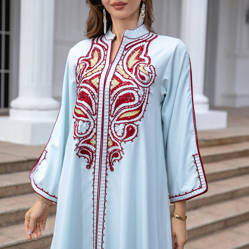 Muslim Middle East Embroidery Women Dress  Yazijico™