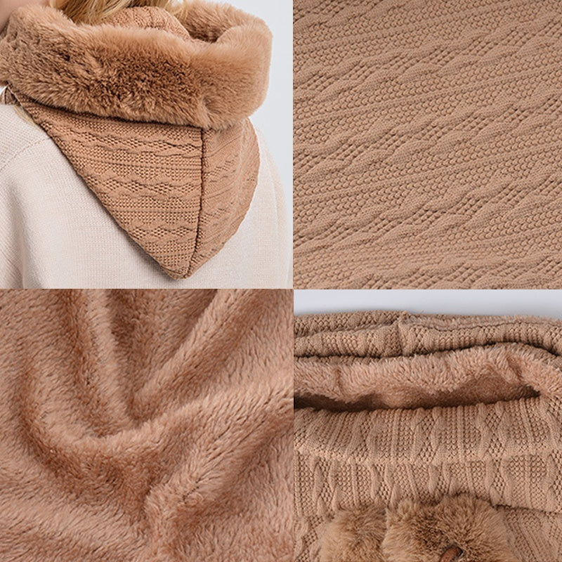 Winter Thick Plush Hat With Scarf Windproof | Yazijico™