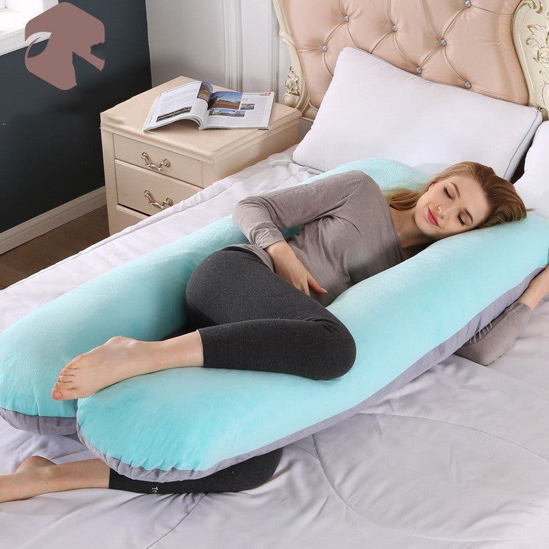 Oreiller en coton en forme de U pour femmes enceintes | Yazijico™