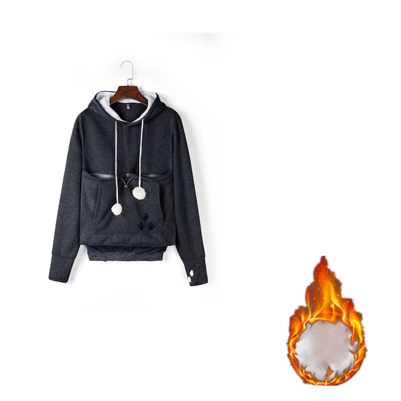 Hoodies Pullover Sweatshirts With Pet Pocket | Yazijico™