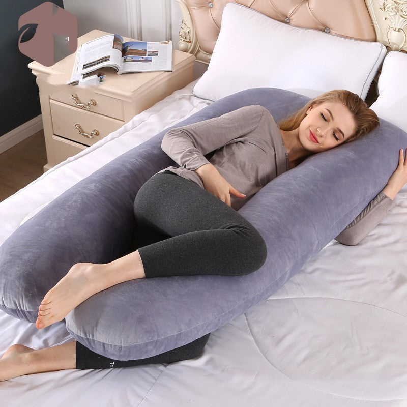 Oreiller en coton en forme de U pour femmes enceintes | Yazijico™