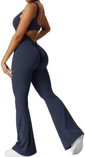 Women Sleeveless Flare Jumpsuits Long Pants | Yazijico™
