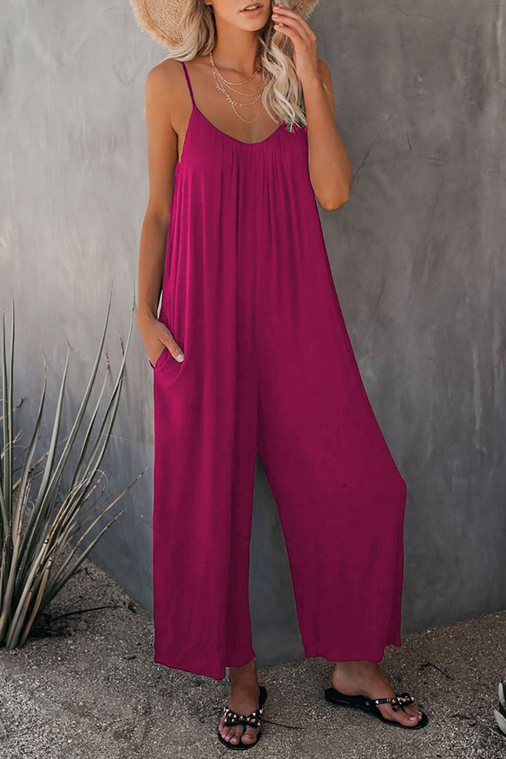 Women's Loose Sleeveless Jumpsuits Romper  Yazijico™ 