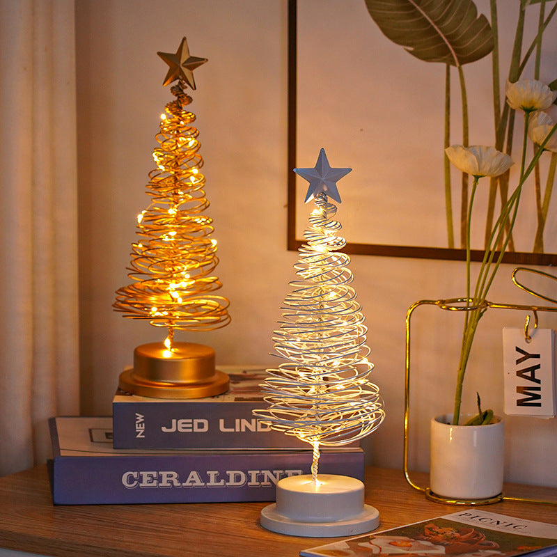 Christmas Tree Spiral Light Table Ornament Xmas Tree  | Yazijico™