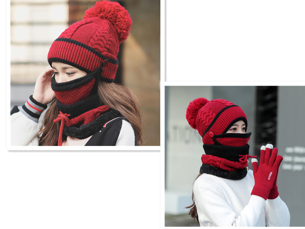 Plus velvet thick bib mask Fashionable  | Yazijico™