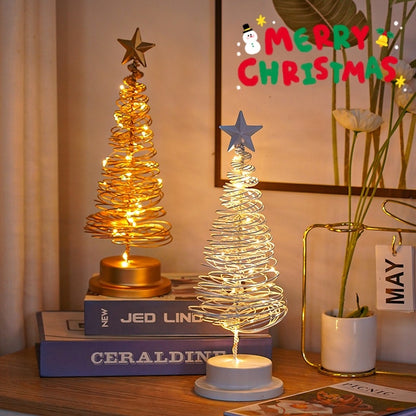 Christmas Tree Spiral Light Table Ornament Xmas Tree  | Yazijico™