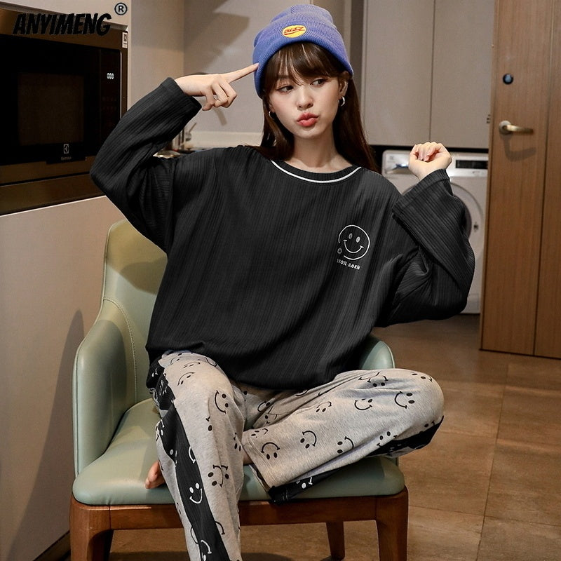 Pajamas Women Winter Long-sleeved Pure Cotton | Yazijico™