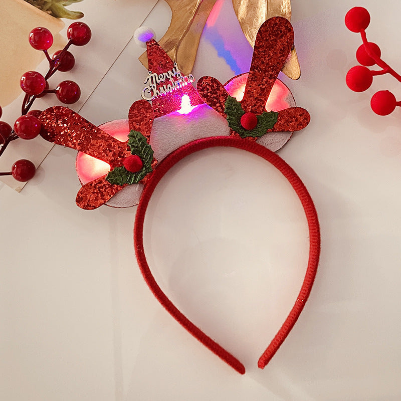 Christmas With Light Headband Snowflake Women's | Yazijico™