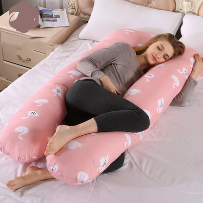 Oreiller en coton en forme de U pour femmes enceintes | Yazijico™