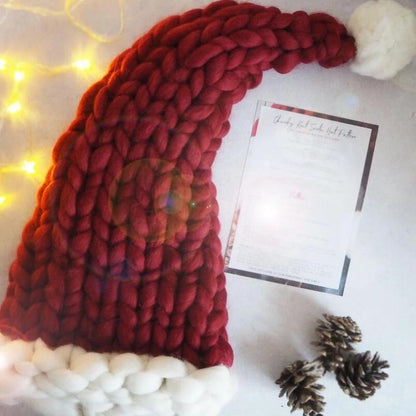 Christmas Plush Hat With Pompom Winter | Yazijico™ 