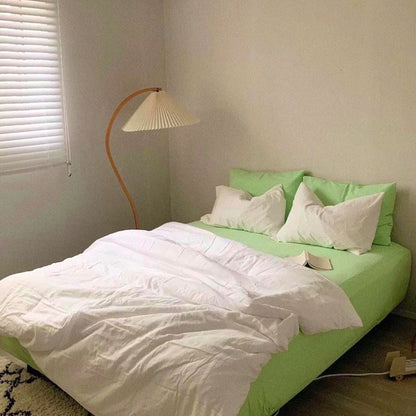 fashionable simple hit pigment color bed sheet bed sheet