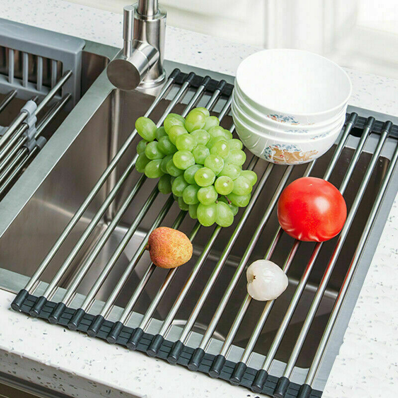 Kitchen Stainless Steel Mat Roll Up | Yazijico™ 