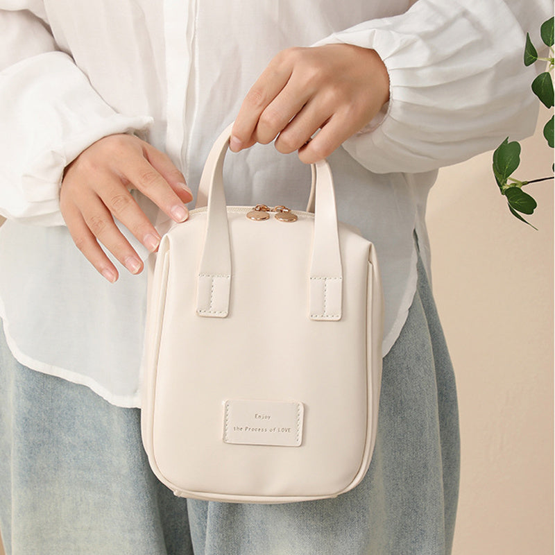 Handle-top Cosmetic Bag Ins Fashion Shell-shaped   Yazijico™ 