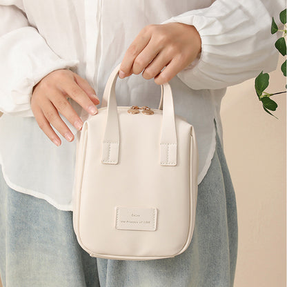 Handle-top Cosmetic Bag Ins Fashion Shell-shaped   Yazijico™ 
