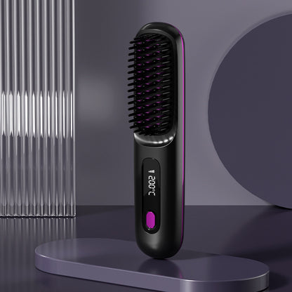 Straight Hair 2 In 1 Comb Wireless Hair Straightener  | Yazijico™ 