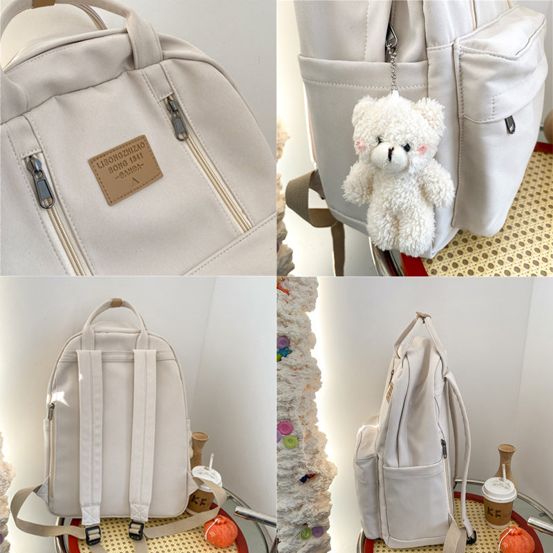 Backpacks School Bag Double Zipper Tote Bags  Yazijico™