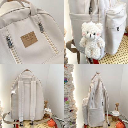Backpacks School Bag Double Zipper Tote Bags  Yazijico™