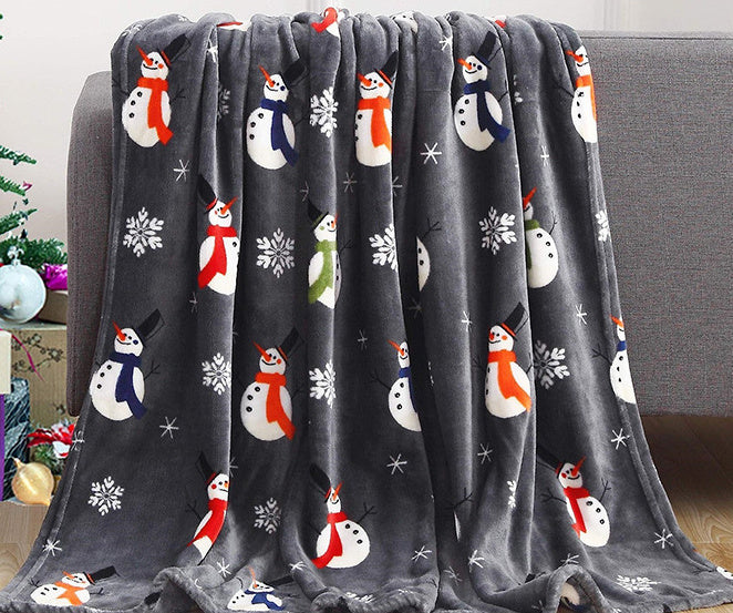 Christmas Print Blanket Winter Double-sided| Yazijico™ 