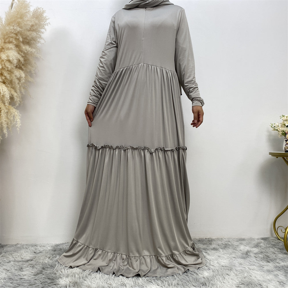 Middle East Dubai Simple Women's Gown Dress | Yazijico™
