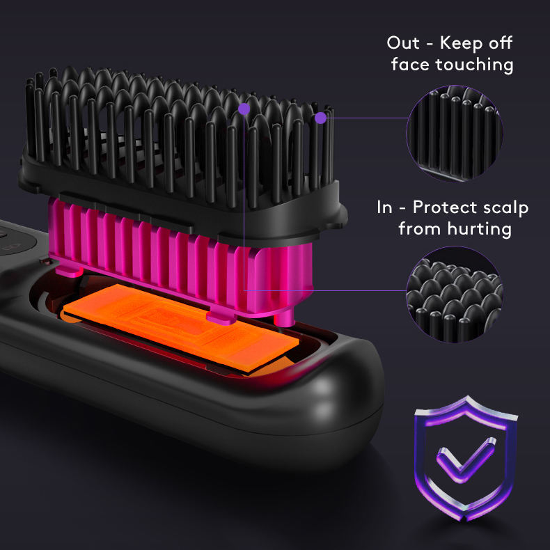 Straight Hair 2 In 1 Comb Wireless Hair Straightener  | Yazijico™ 