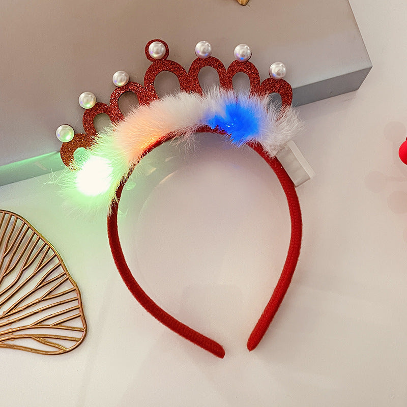 Christmas With Light Headband Snowflake Women's | Yazijico™