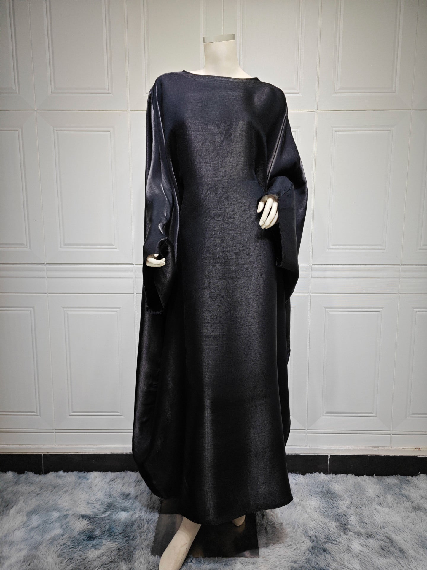 Middle East Fashion Fil-Lumiere Satin Waist Dress | Yazijico™