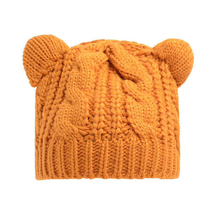 Hand Made Knitted Cat Ear Beanie For Winter | Yazijico™