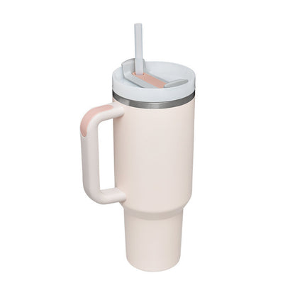 Tumbler With Handle Straw Insulated | Yazijico™