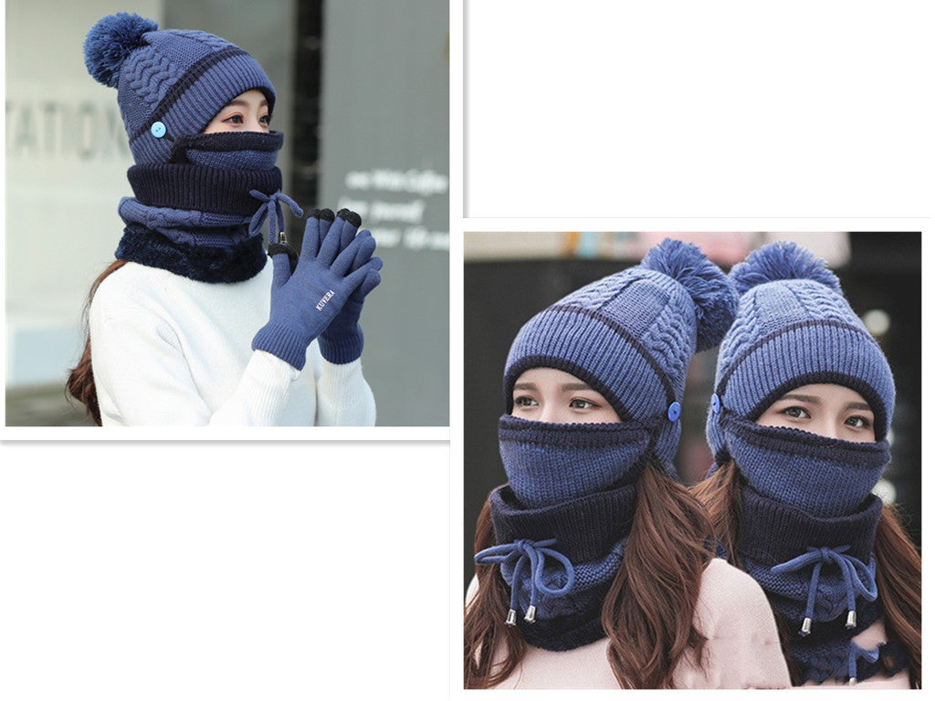 Plus velvet thick bib mask Fashionable  | Yazijico™