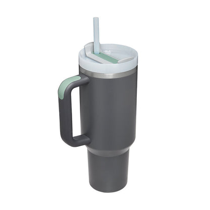 Tumbler With Handle Straw Insulated | Yazijico™