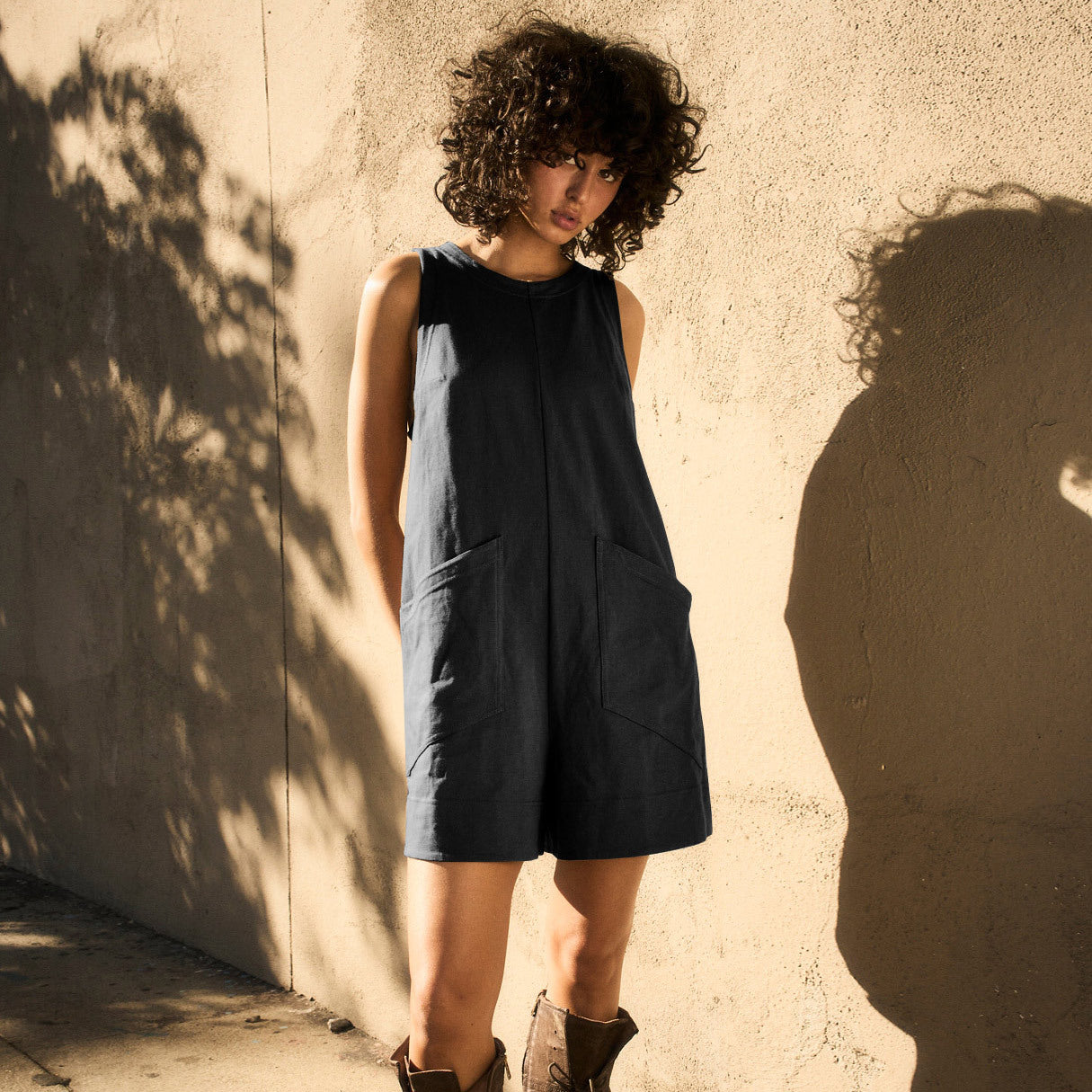 Solid Color Loose Jumpsuit | Yazijico™