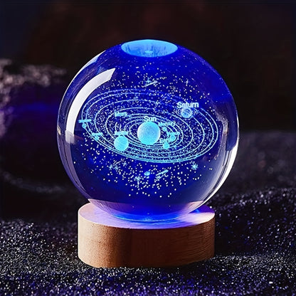 Crystal Ball  Creative 3D Inner Carving Luminous  | Yazijico™
