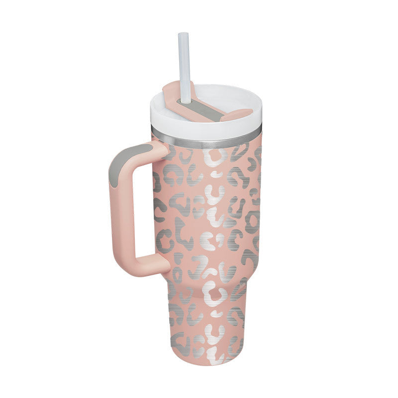 Tumbler With Handle Straw Insulated | Yazijico™