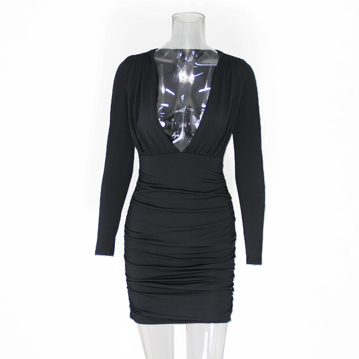 Hip-wrapped Autumn And Winter Dress Women