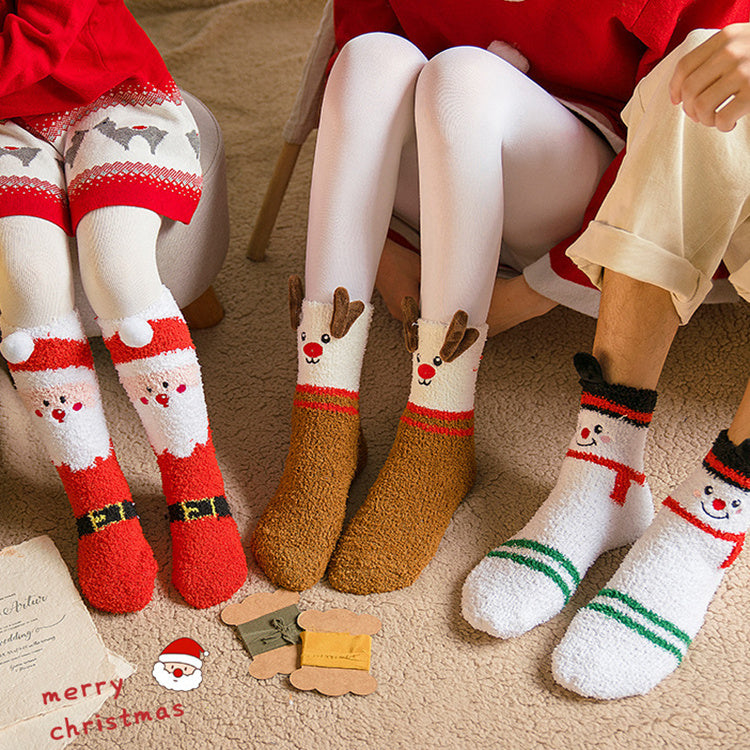 Christmas Socks Winter Santa Claus Socks | Yazijico™ 