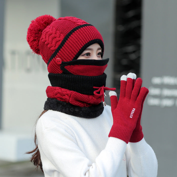 Plus velvet thick bib mask Fashionable  | Yazijico™ 