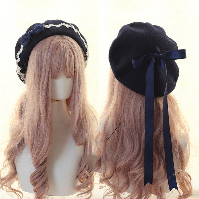 Hand Made Japanese Beret Lolita Girl Heart  | Yazijico™  