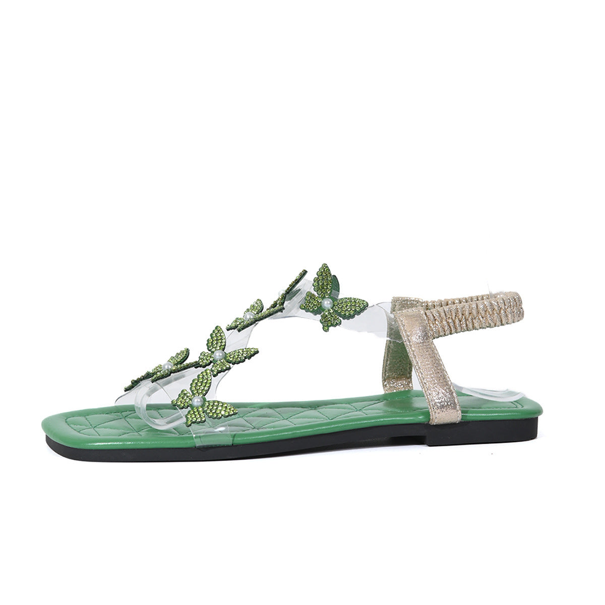 Sandales papillon strass Summer Square | Yazijico™