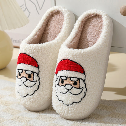 Christmas Home Slippers Cute Santa Claus | Yazijico™ 