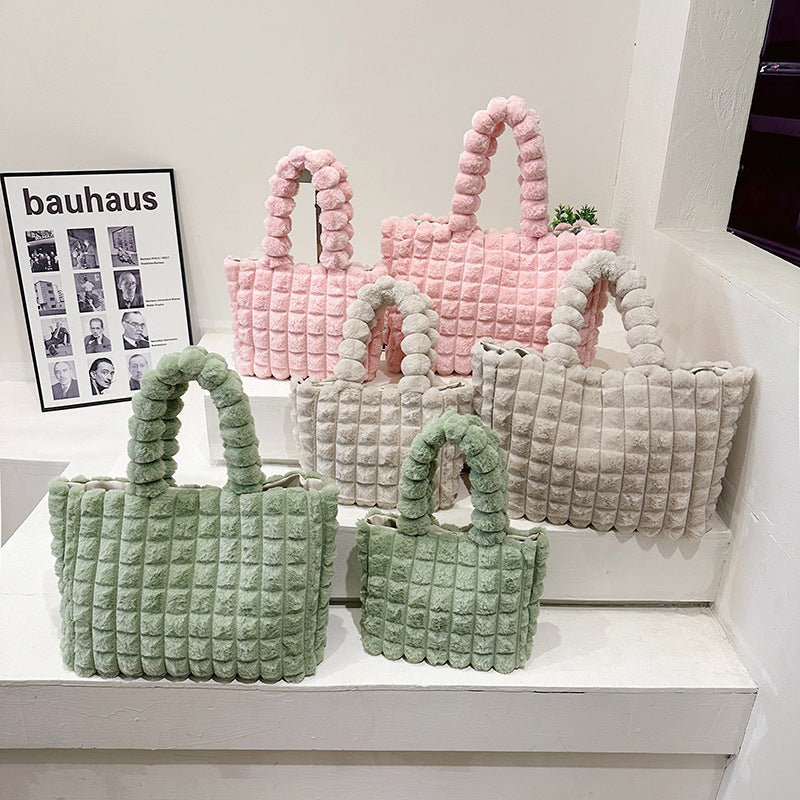 Handbags Winter Plaid Fashion High Capacity