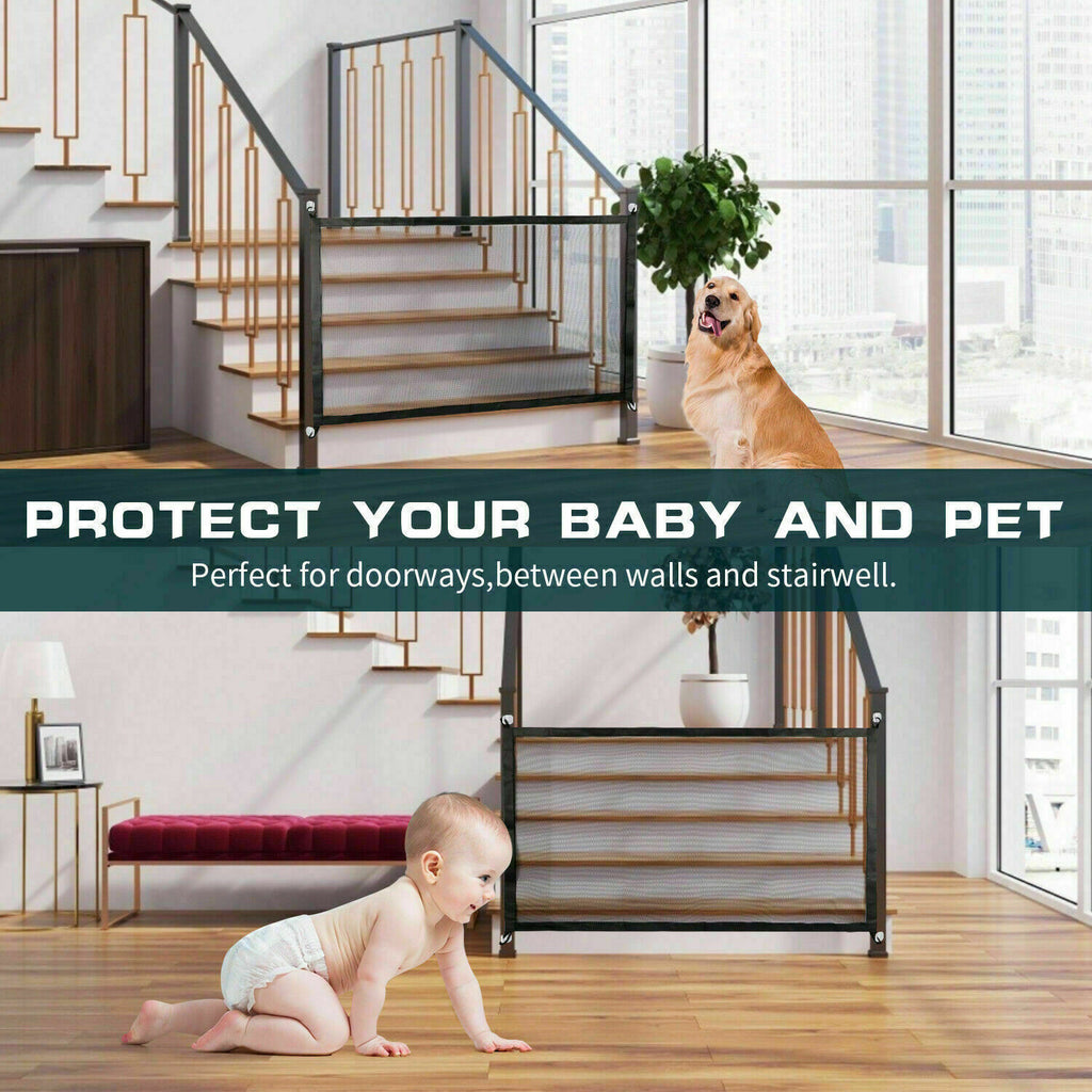 Pets Dog Cat Baby Safety Gate Mesh | Yazijico™ 