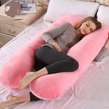 Oreiller en coton en forme de U pour femmes enceintes | Yazijico™